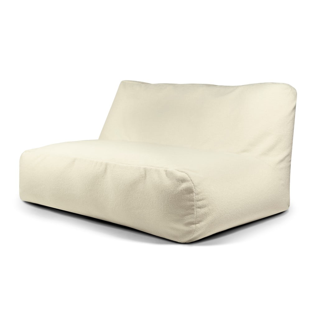 Krémszínű buklé babzsákfotel Sofa Tube 160 – SLOWDOWN