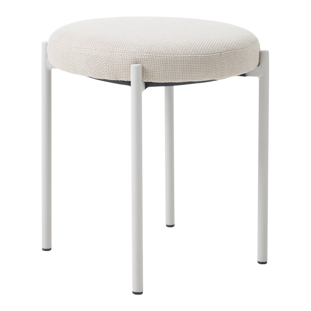 Krémszínű fém ülőke Pelican – Unique Furniture