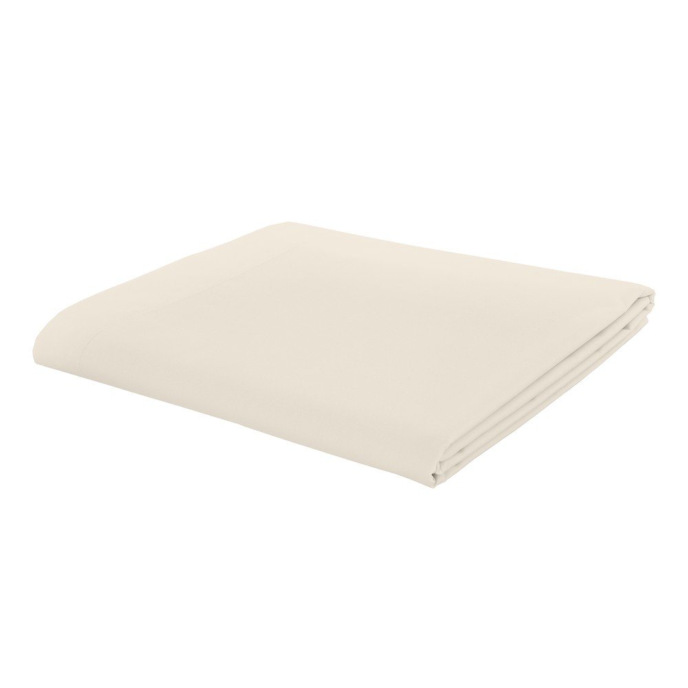 Krémszínű perkál lepedő 180x260 cm Easy Iron Percale – Catherine Lansfield