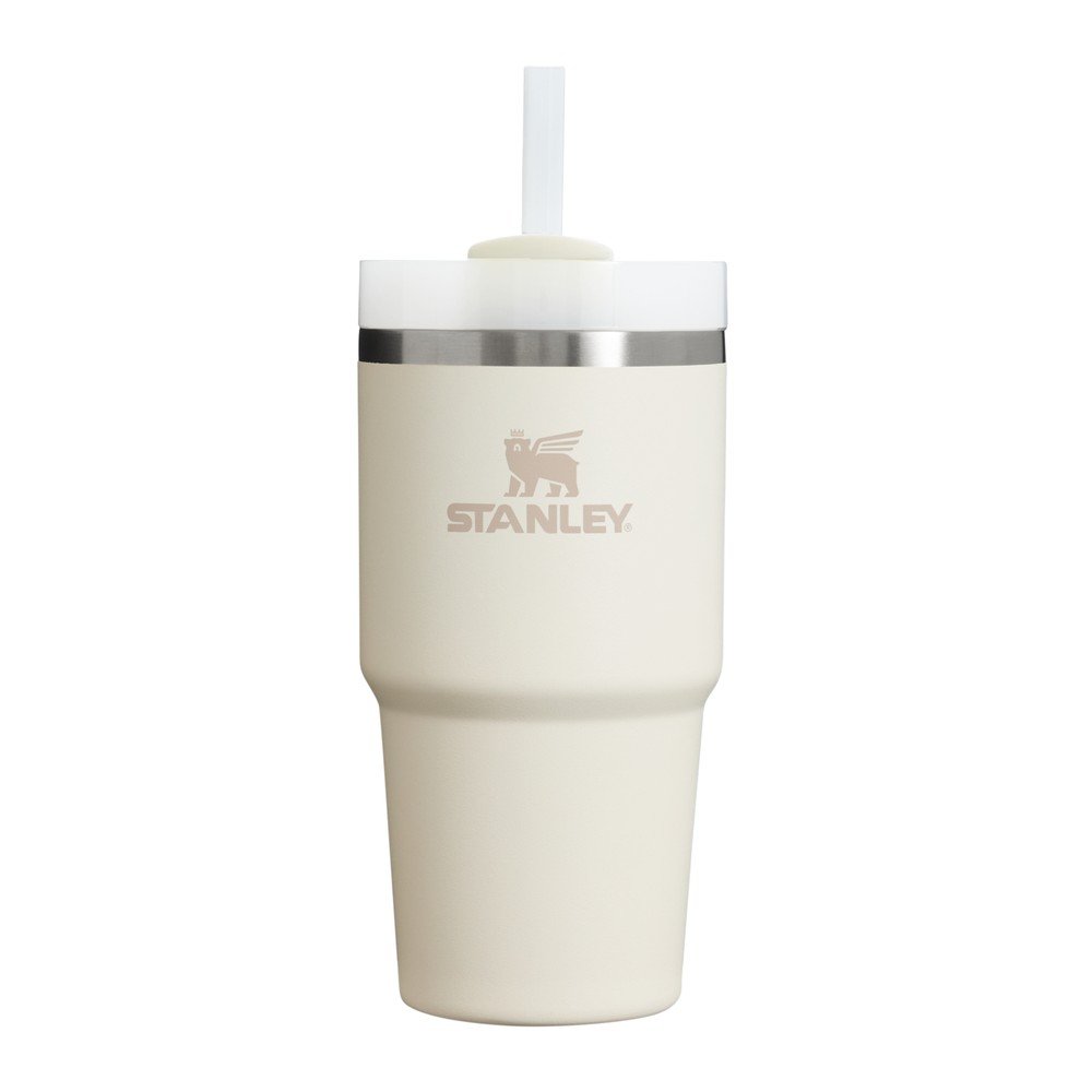 Krémszínű termosz szívószállal 600 ml Quencher H2.O FlowState – Stanley