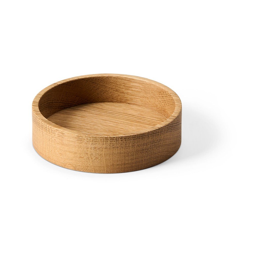 Natúr színű dekoratív fa tárolódoboz ø 11x3 cm Circle S – LIND DNA