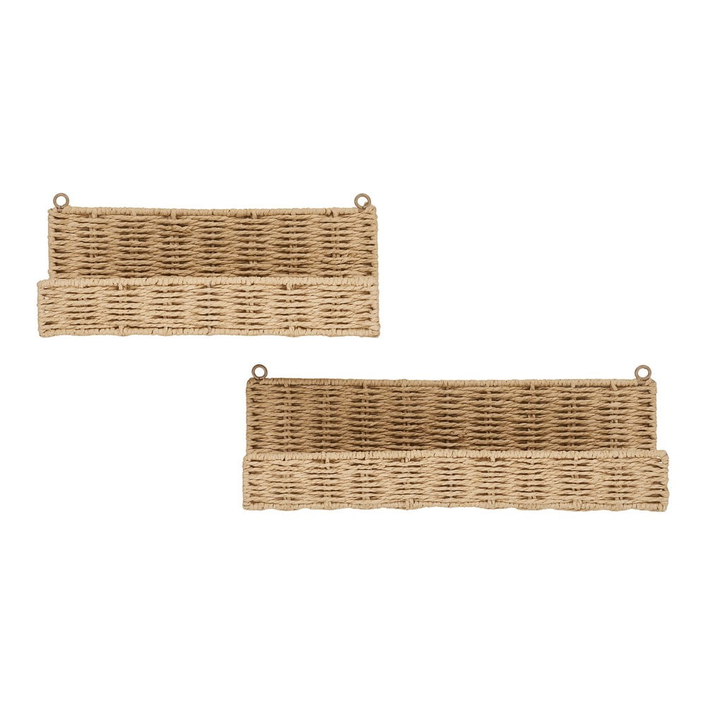 Natúr színű polc készlet 2 db-os 10 cm Treviso – House Nordic