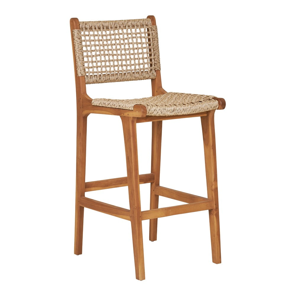 Natúr színű teakfa bárszék (ülésmagasság 60 cm) Derby – House Nordic