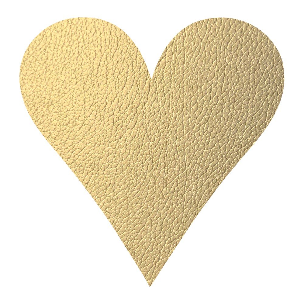 Öko bőr tányéralátét 30x30 cm Heart Hippo – LIND DNA