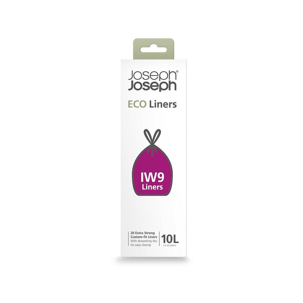 Összehúzható szemeteszsák készlet 20 db-os 10 l Eco Grey – Joseph Joseph
