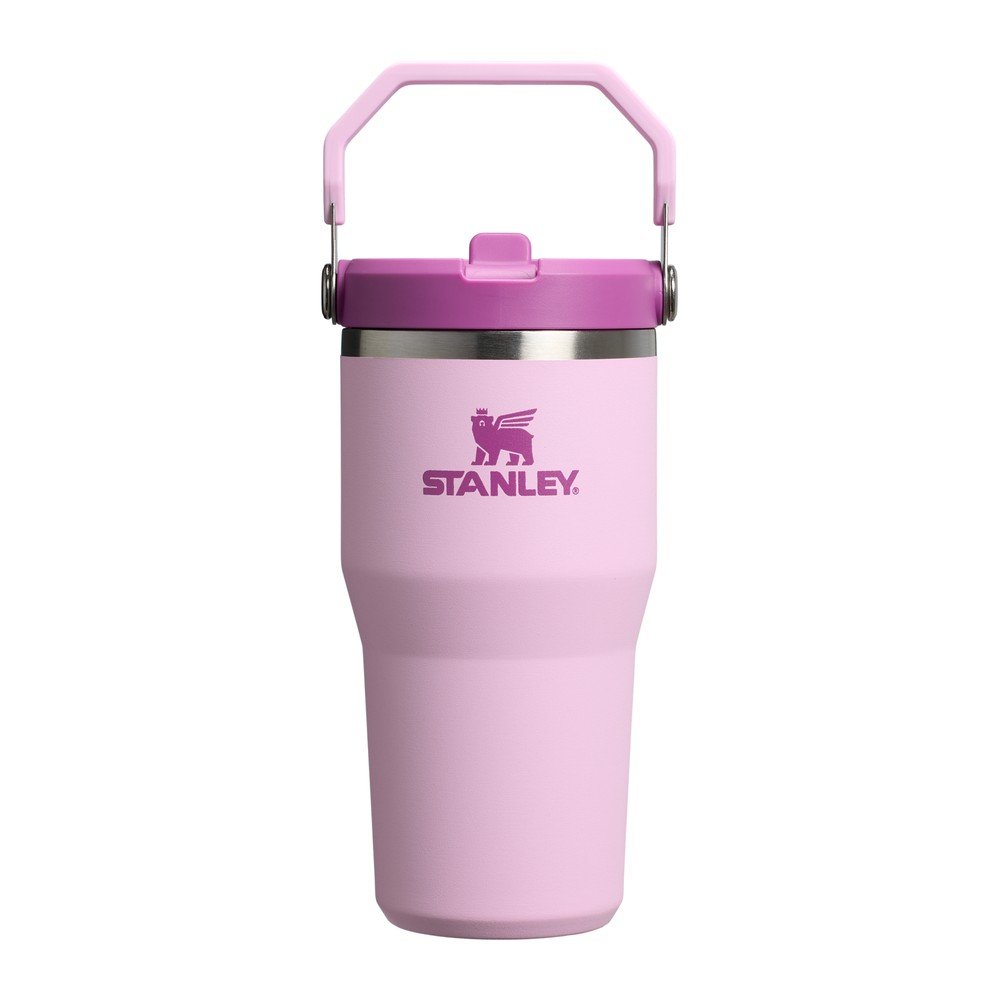 Rózsaszín termosz 600 ml IceFlow Flip Straw 2.0 – Stanley