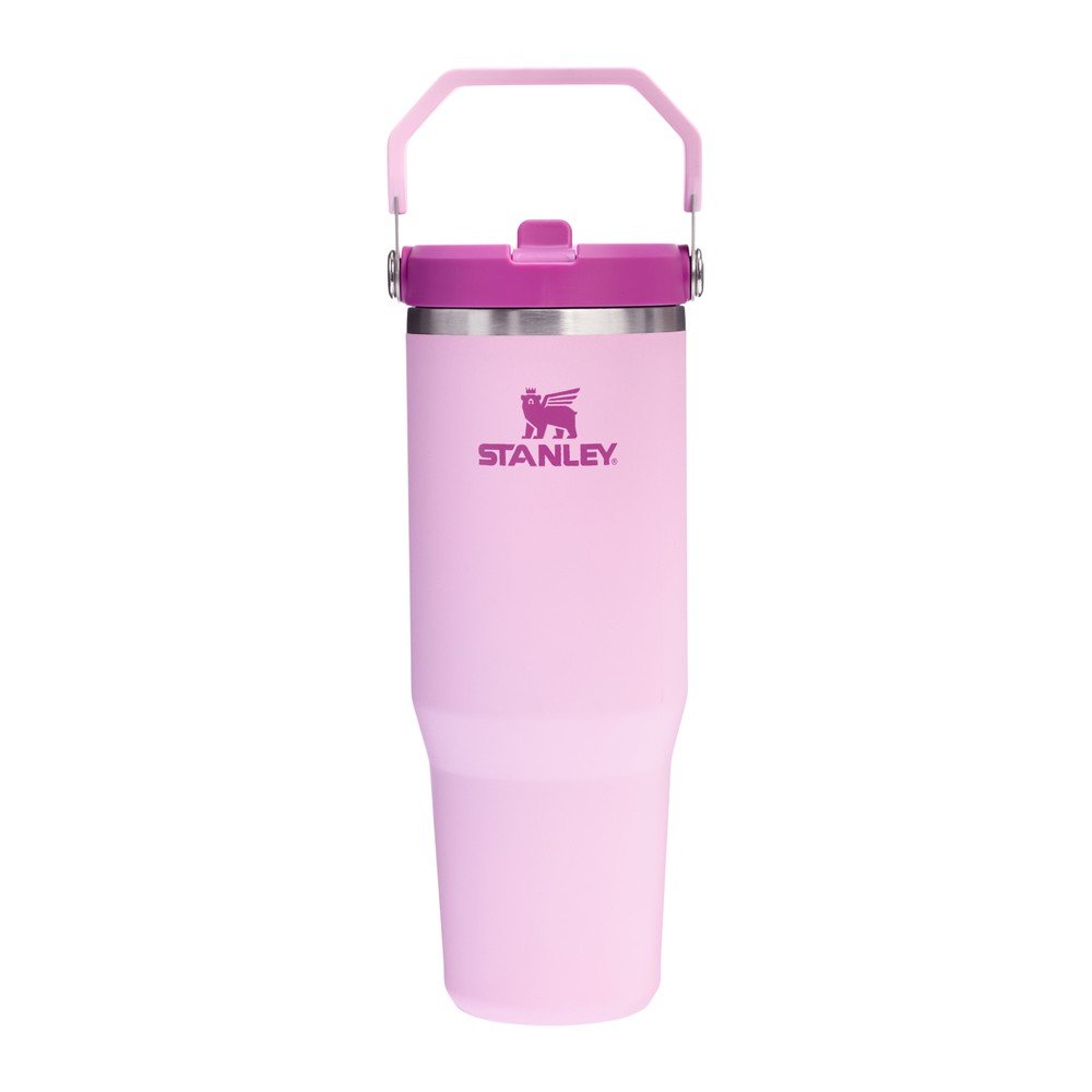 Rózsaszín termosz 890 ml IceFlow Flip Straw 2.0 – Stanley