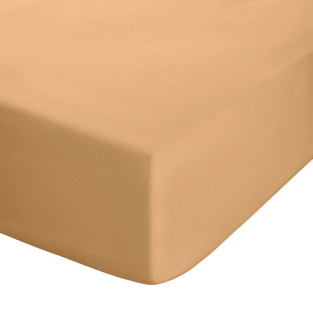 Sárga-narancssárga gumis perkál lepedő 90x190 cm Easy Iron Percale – Catherine Lansfield