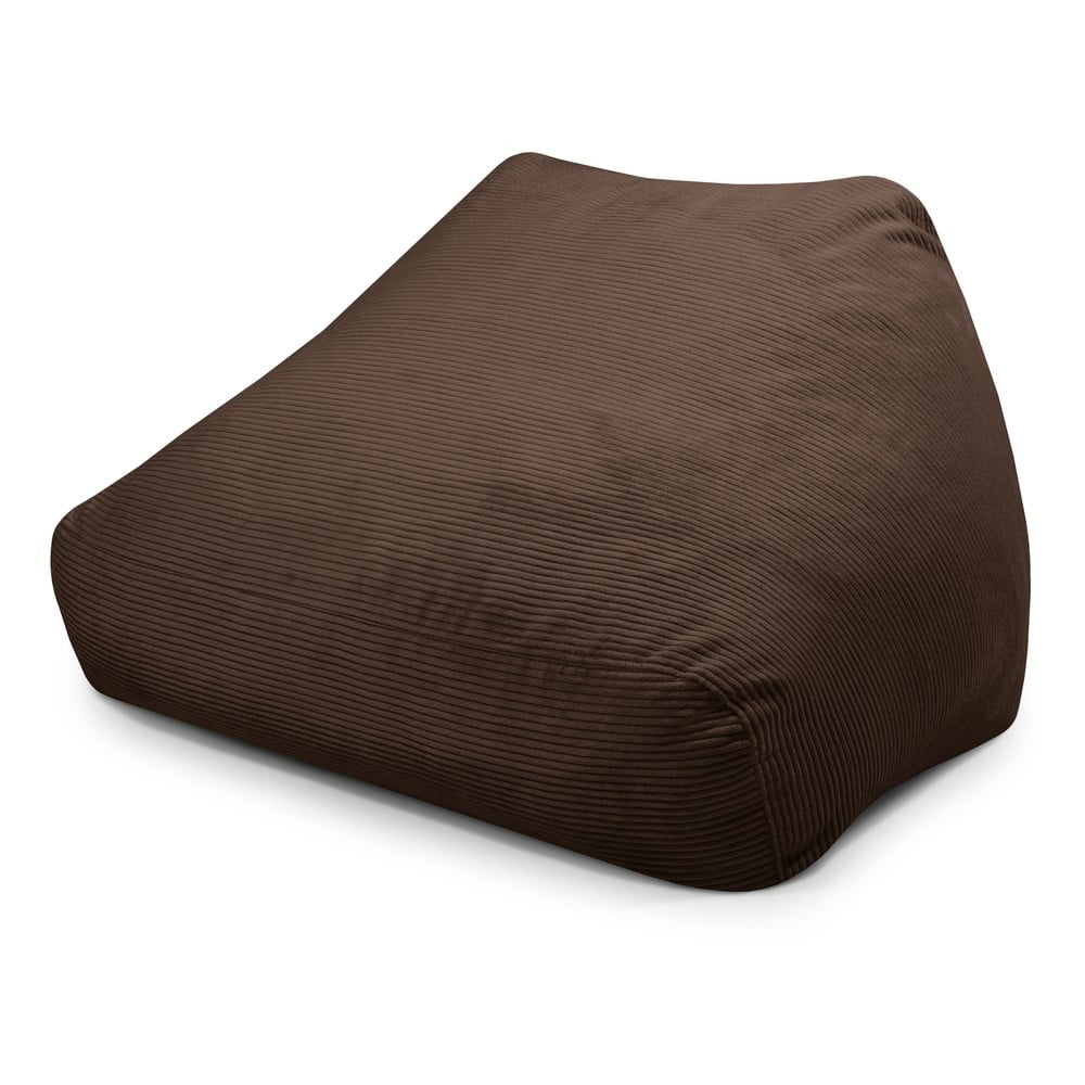 Sötétbarna kordbársony babzsákfotel Sofa Snug – SLOWDOWN