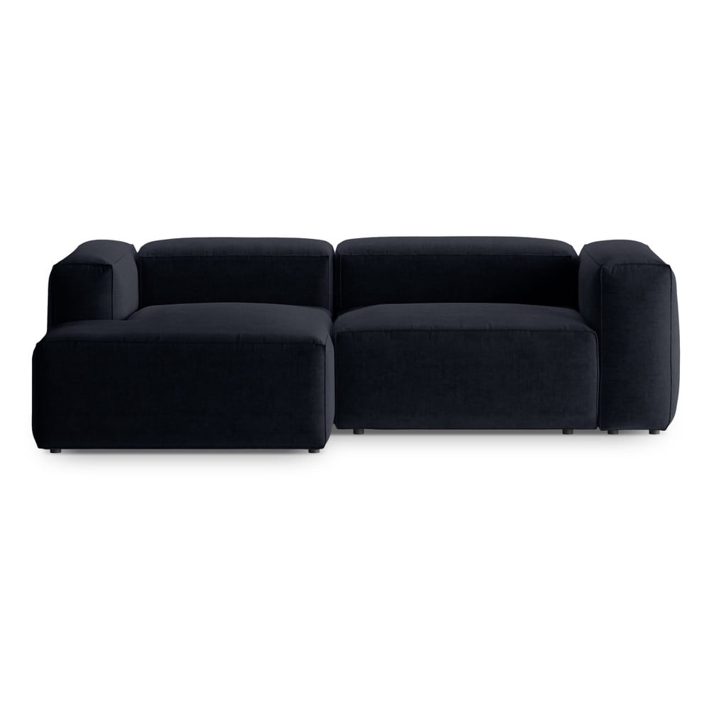 Sötétkék sarokkanapé (bal oldali-heverő résszel) Bergano – Cosmopolitan Design
