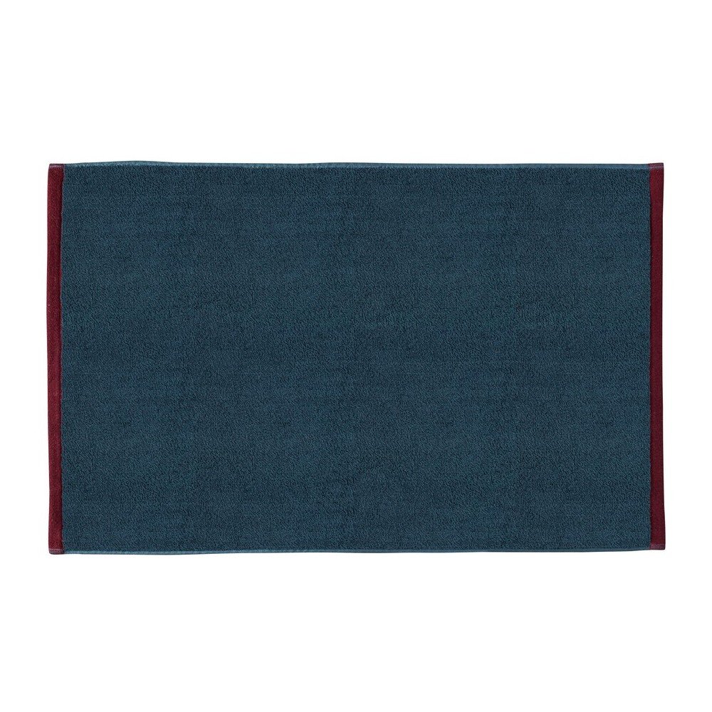 Sötétkék-szürke bio pamut fürdőszobai kilépő 50x80 cm Soft – Mette Ditmer Denmark