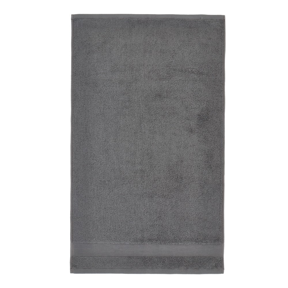 Sötétszürke frottír pamut fürdőlepedő 90x140 cm Anti-Bacterial – Catherine Lansfield