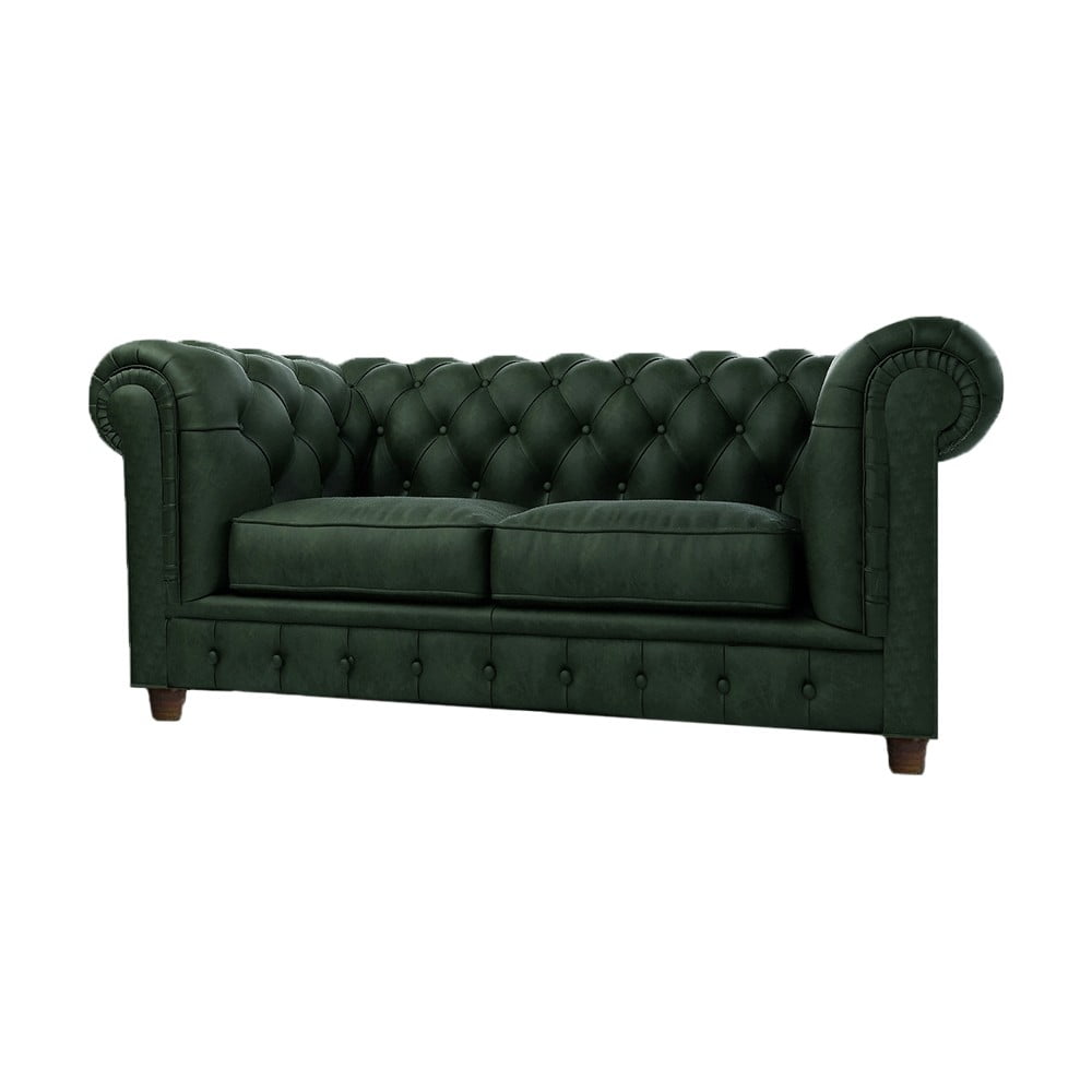 Sötétzöld bársony kanapé 184 cm Cambridge – Ropez