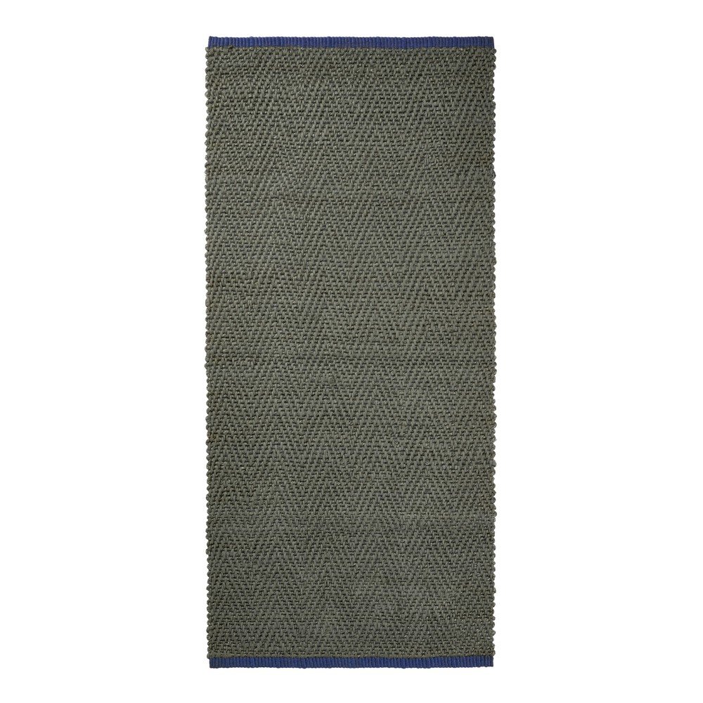 Sötétzöld juta futószőnyeg 70x150 cm Notes – Mette Ditmer Denmark