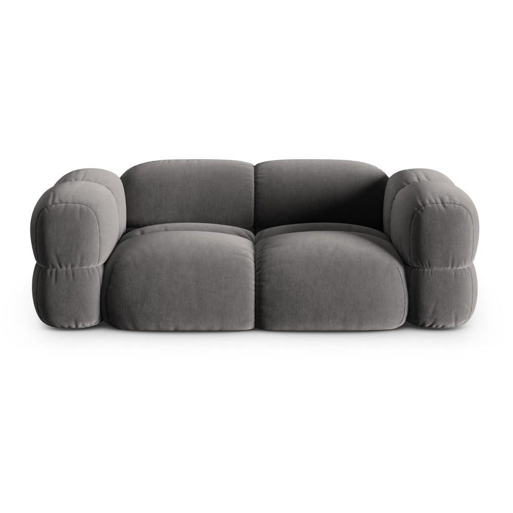 Szürke bársony kanapé 210 cm Loretto – Cosmopolitan Design