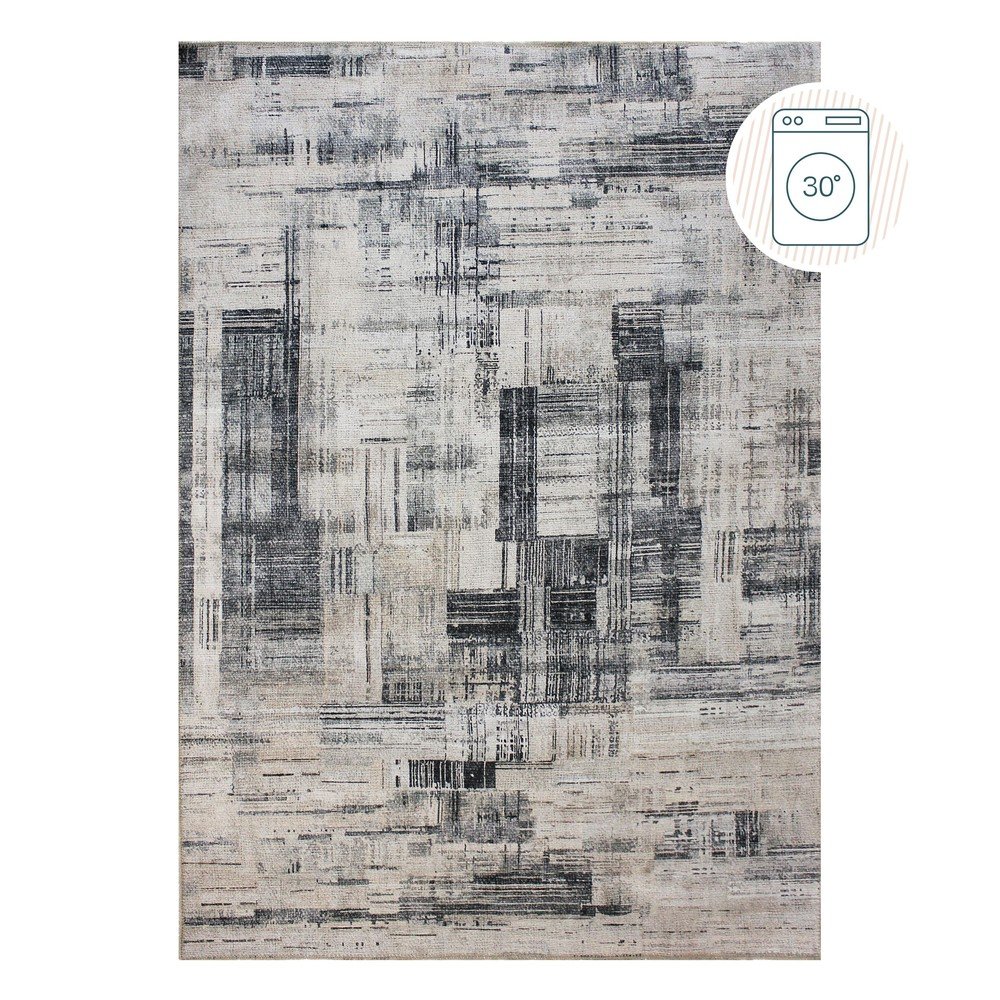 Szürke mosható szőnyeg 190x290 cm Silas Abstract – Flair Rugs