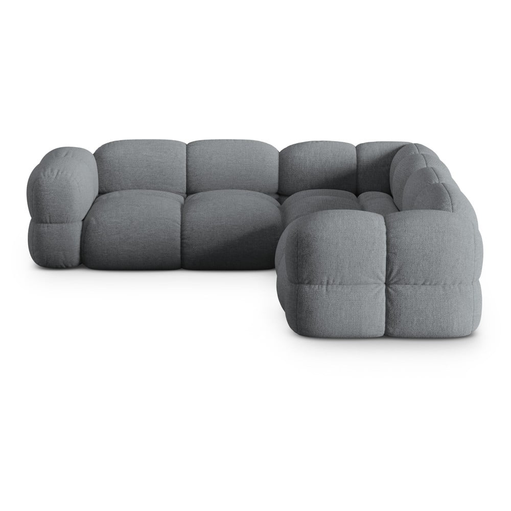 Szürke sarokkanapé Loretto – Cosmopolitan Design