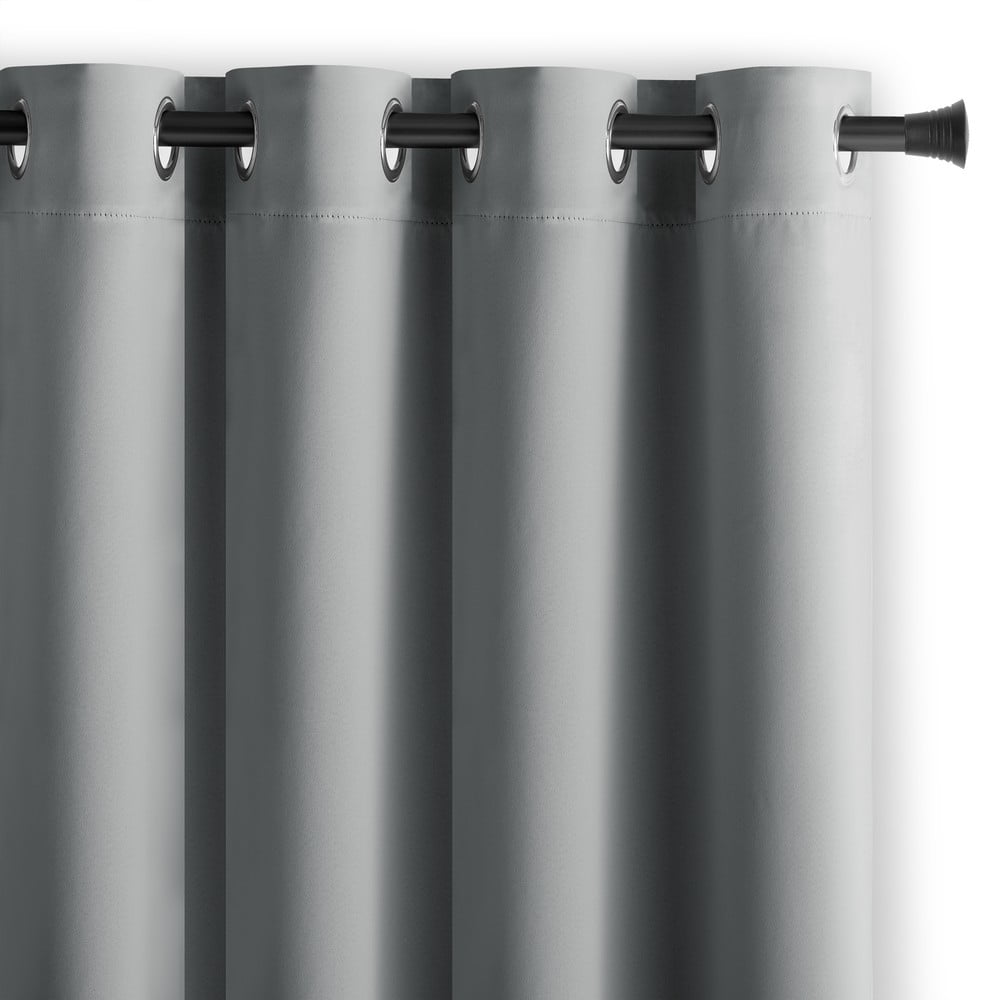 Szürke sötétítő függöny 140x175 cm Eyelets – Restilo