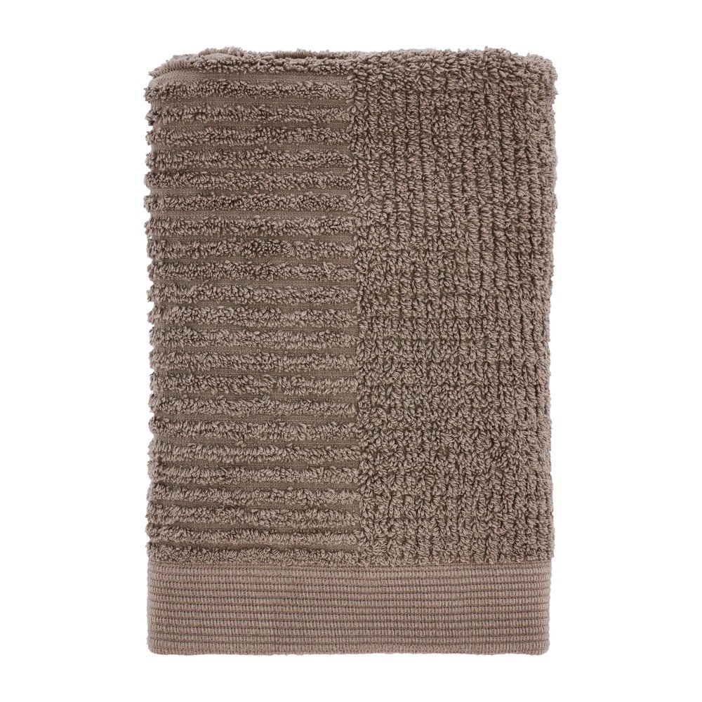 Szürkésbarna frottír pamut törölköző 50x70 cm Classic – Zone