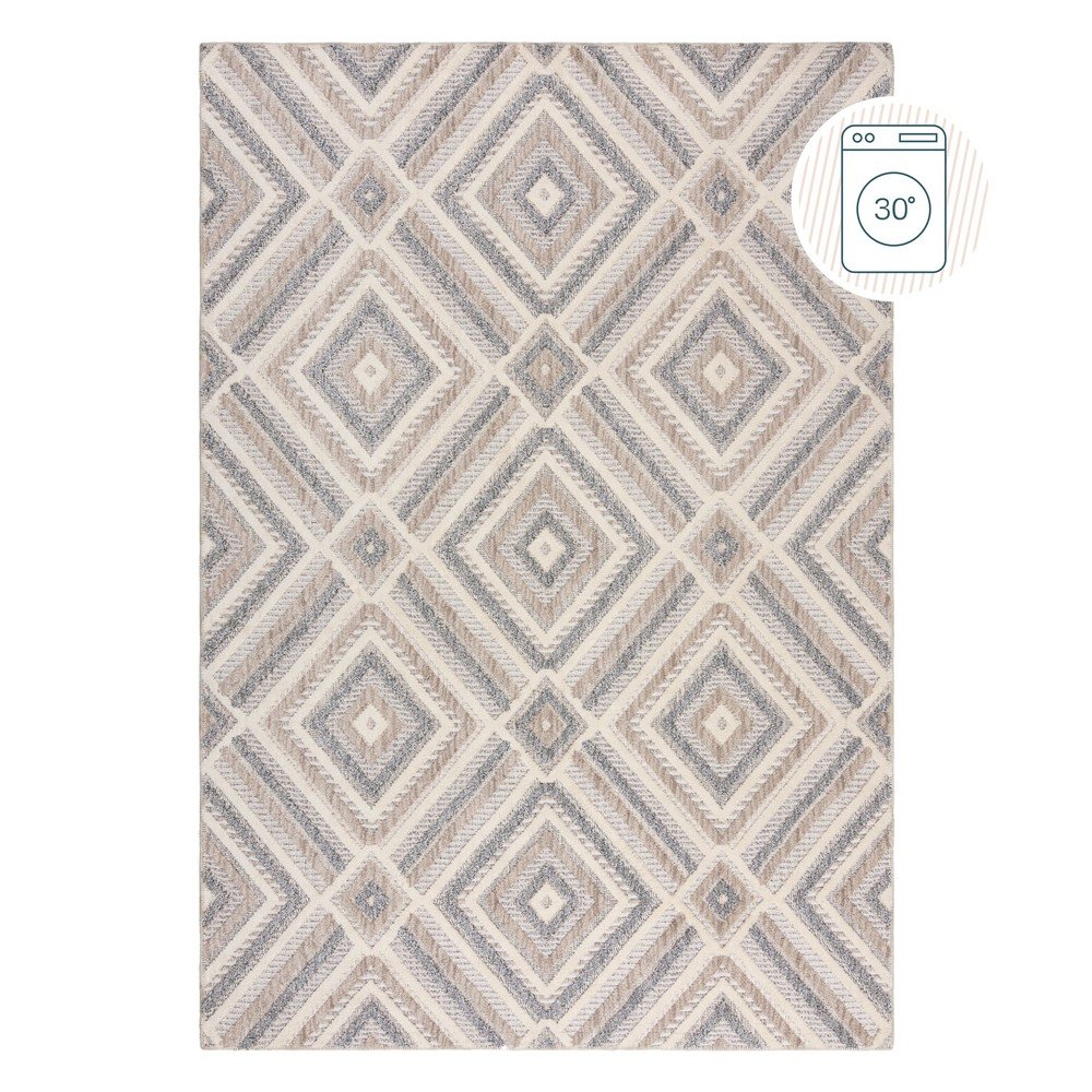 Szürkésbézs mosható szőnyeg 78x150 cm Beckett – Flair Rugs