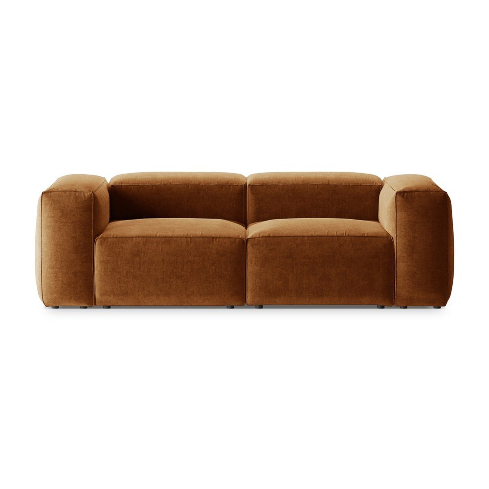 Téglavörös kanapé 224 cm Bergano – Cosmopolitan Design