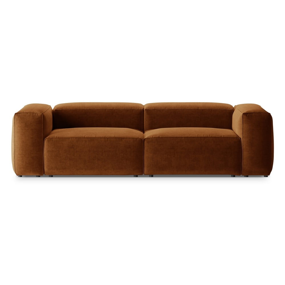 Téglavörös kanapé 264 cm Bergano – Cosmopolitan Design