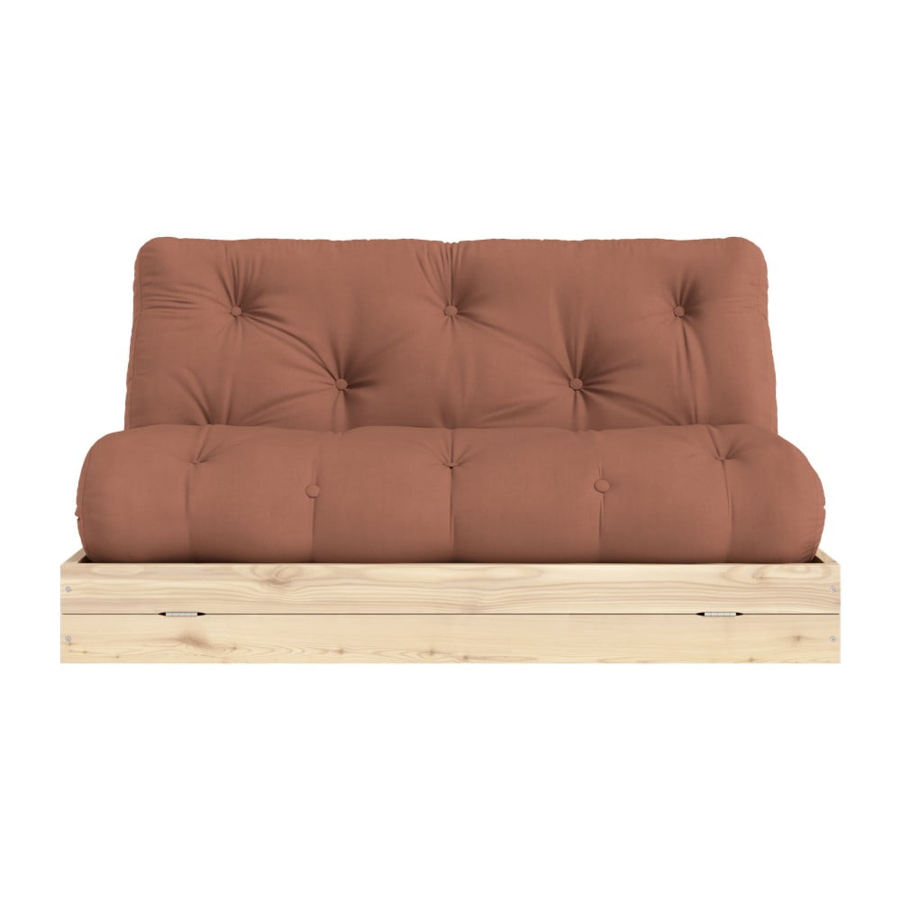 Téglavörös-terrakotta színű kinyitható kanapé 145 cm Flip – Karup Design