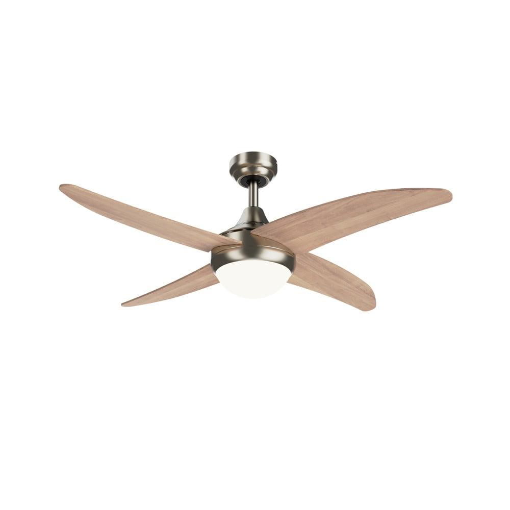 Világos natúr színű mennyezeti lámpa időzítő funkcióval-ventilátorral ø 13 cm Achilia – SULION
