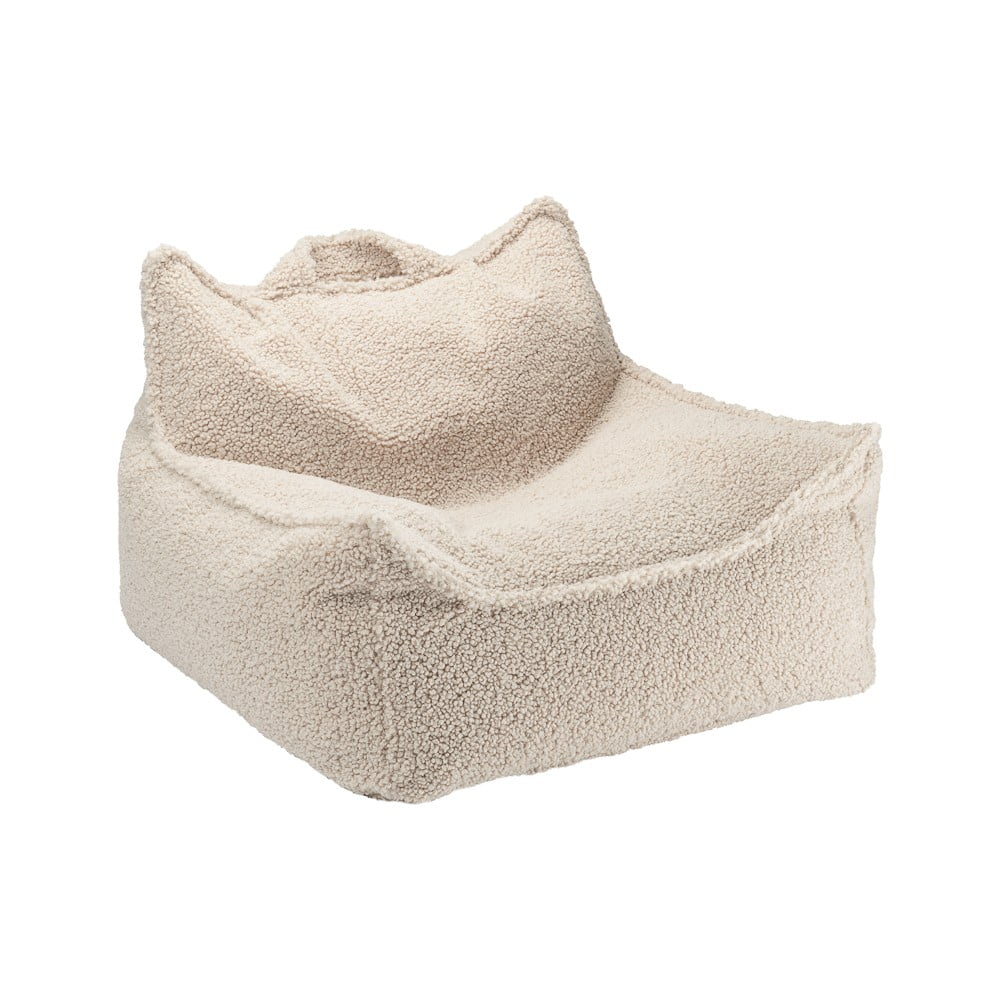 Világosbarna buklé gyerek babzsákfotel Chair – Wigiwama