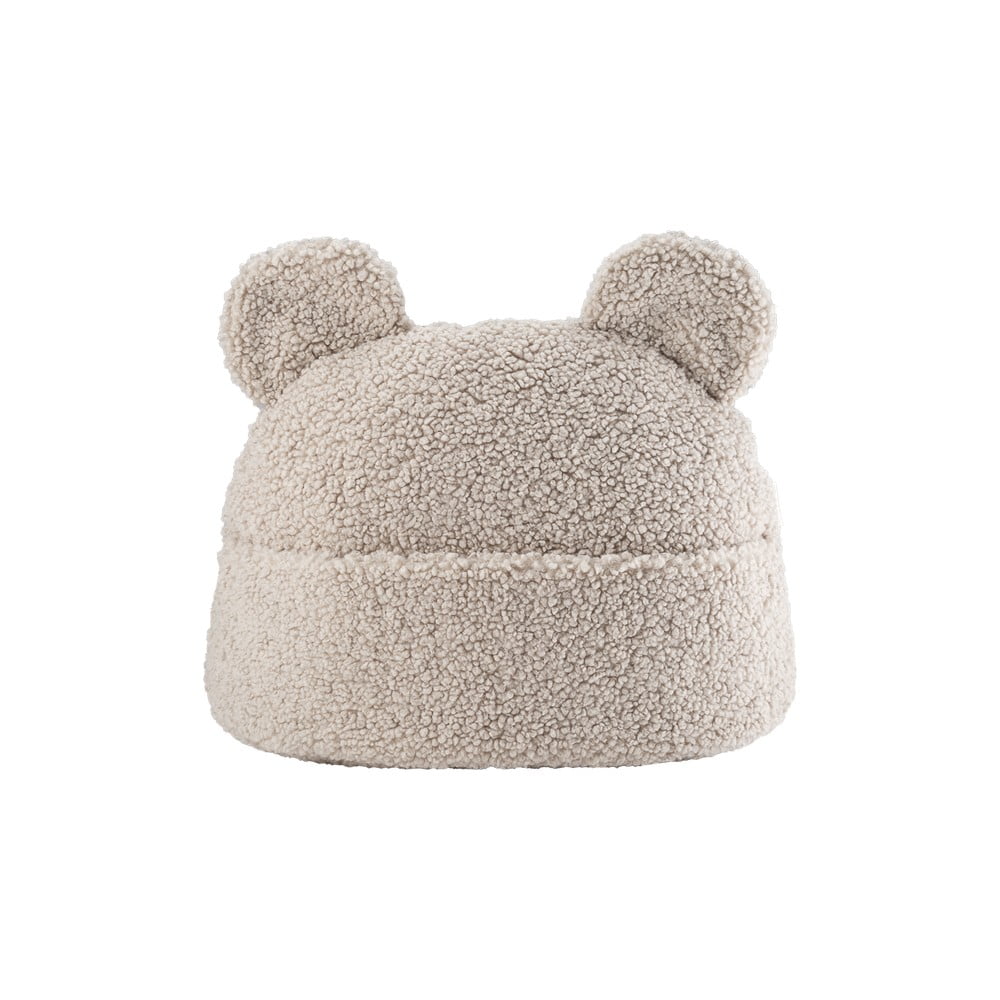 Világosbarna buklé párna gyerek kanapéhoz Teddy Pouch – Wigiwama