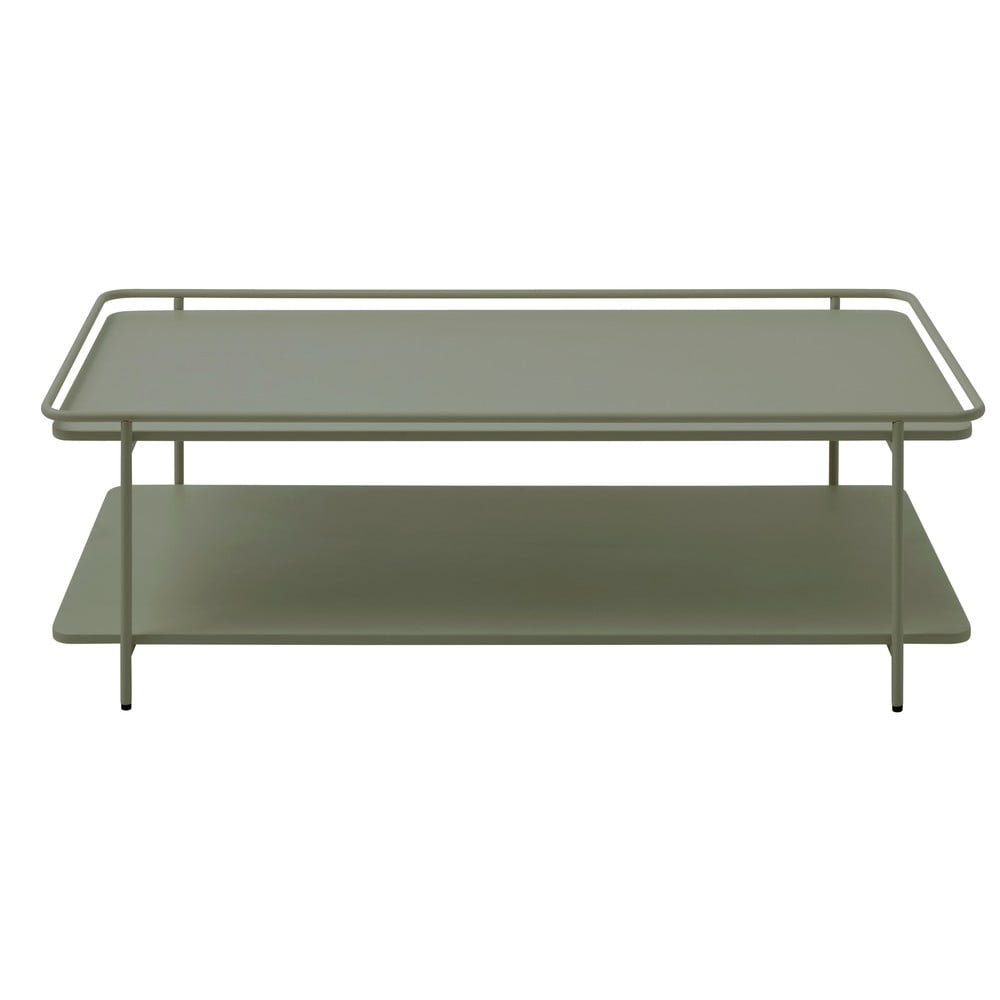Zöld fém dohányzóasztal 55x110 cm Yuba – Unique Furniture