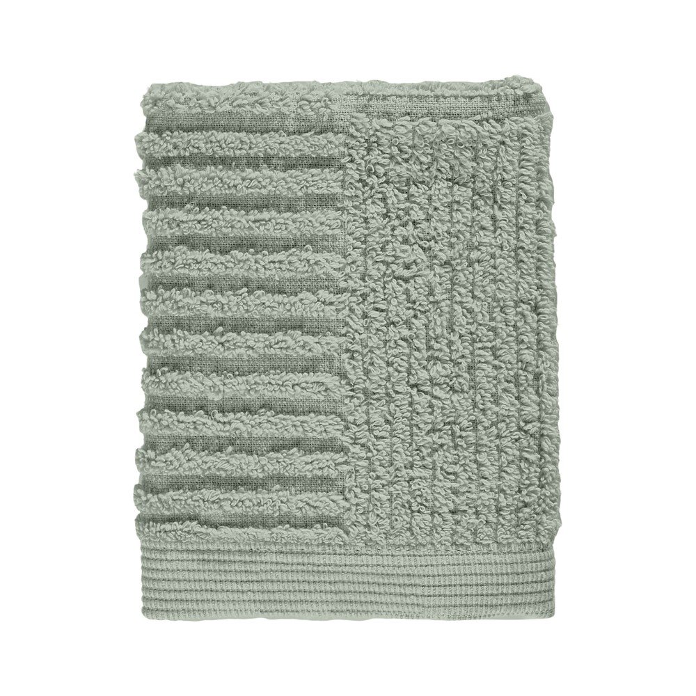 Zöld frottír pamut törölköző 30x30 cm Classic – Zone