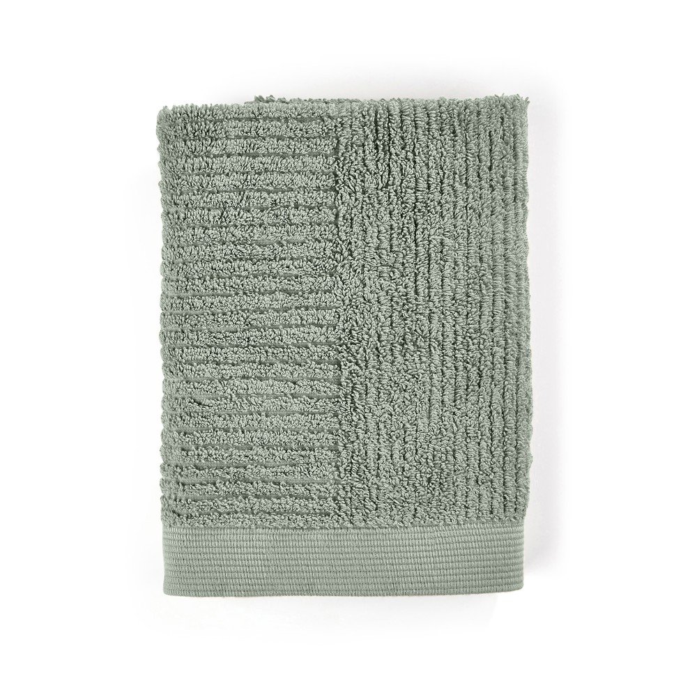 Zöld frottír pamut törölköző 50x70 cm Classic – Zone