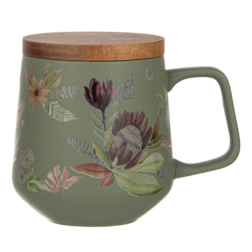 Zöld porcelán bögre 430 ml Leura – Ladelle