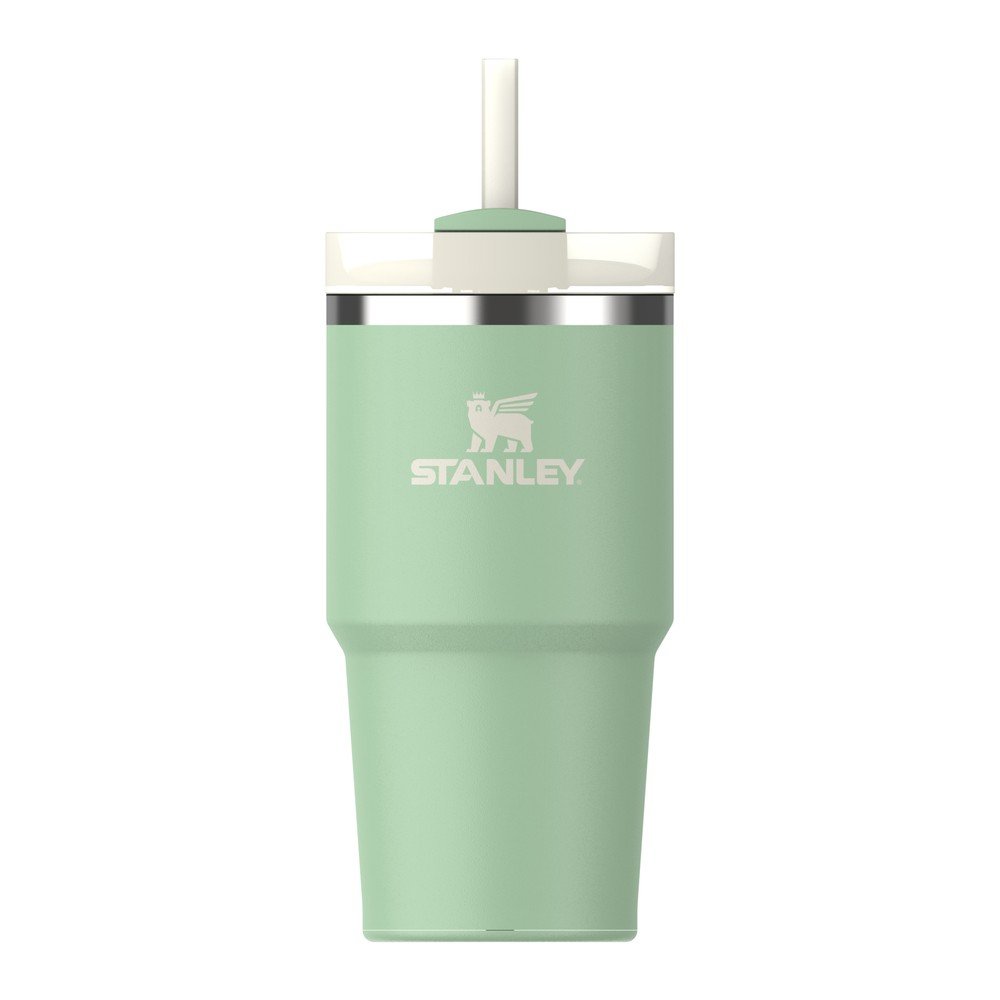 Zsályaszínű termosz szívószállal 600 ml Quencher H2.O FlowState – Stanley