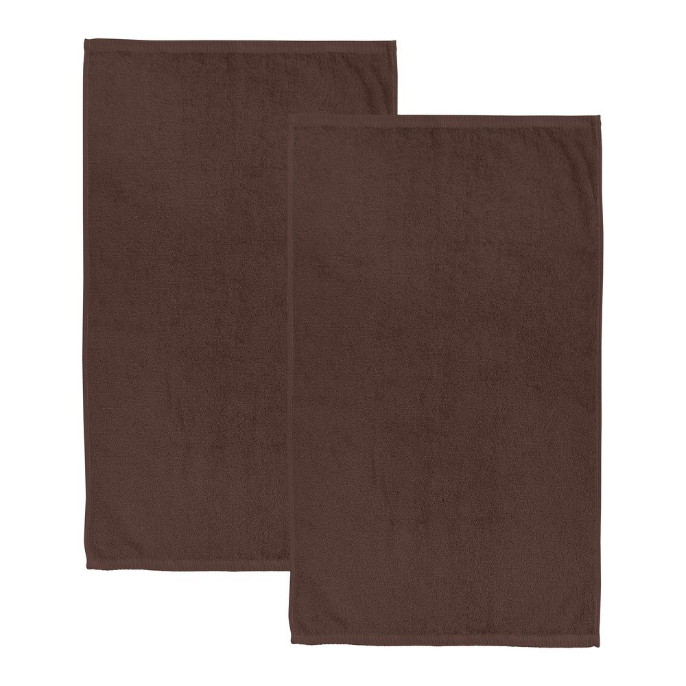 Barna gyorsan száradó-frottír pamut fürdőlepedő szett 2 db-os 90x140 cm Quick Dry – Catherine Lansfield