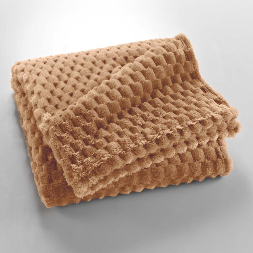 Barna mikroflanel takaró 125x150 cm Mini Frosty – douceur d'intérieur