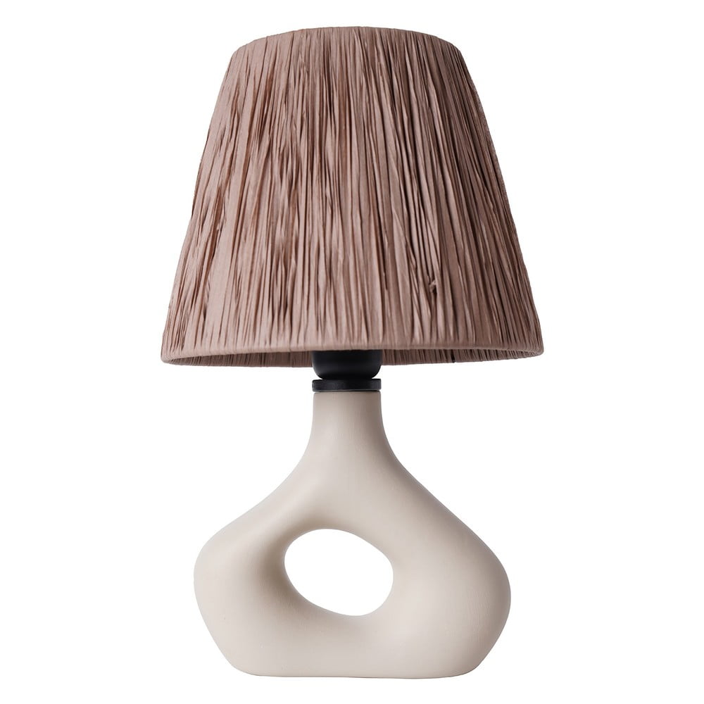 Bézs asztali lámpa papír zsinór búrával (magasság 40 cm) Serin – Opviq lights