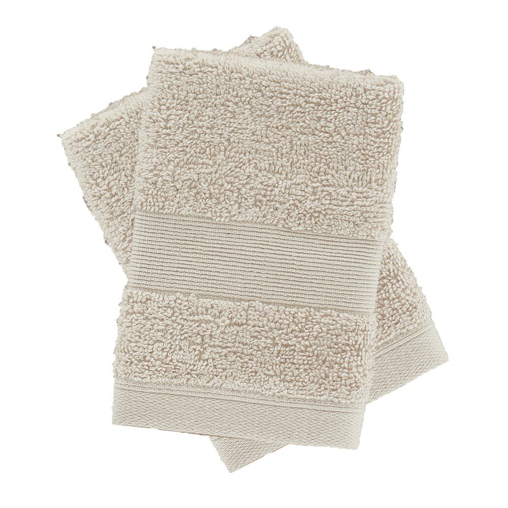Bézs frottír pamut törölköző szett 2 db-os 30x30 cm Anti-Bacterial – Catherine Lansfield