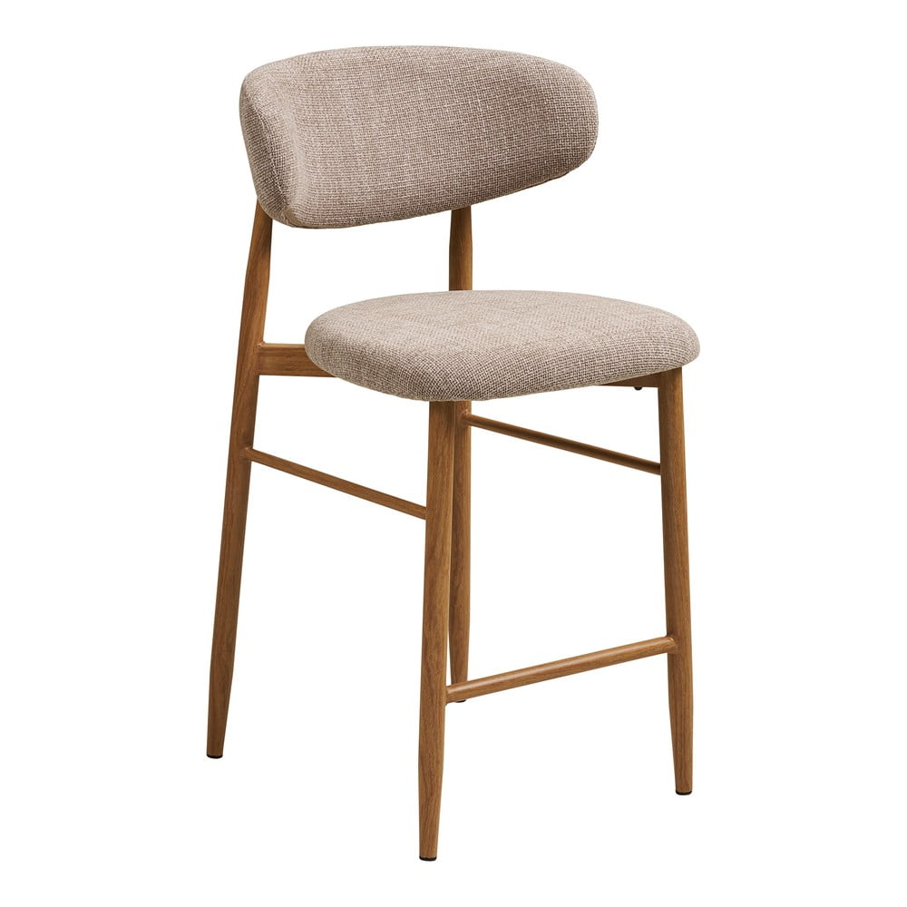 Bézs-natúr színű kárpitozott bárszék (ülésmagasság 65 cm) Levanto – House Nordic