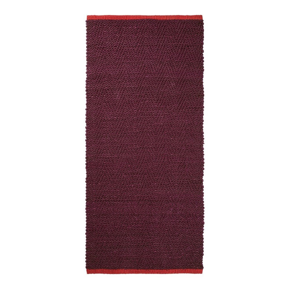 Borvörös juta futószőnyeg 70x150 cm Notes – Mette Ditmer Denmark