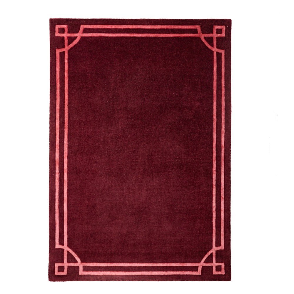 Borvörös kézi szövésű gyapjú szőnyeg 200x290 cm Gatsby – Flair Rugs