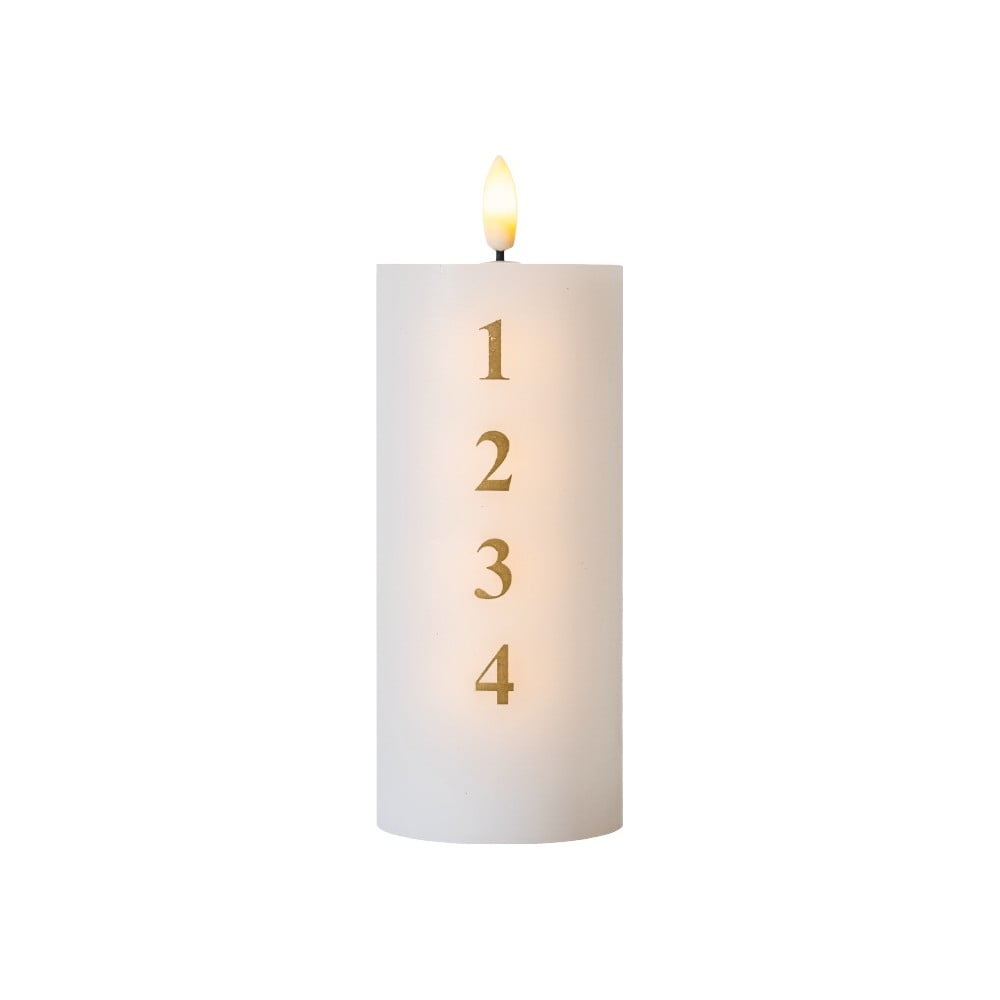 Elemmel működő LED gyertya (magasság 15 cm)  Sille Advent – Sirius