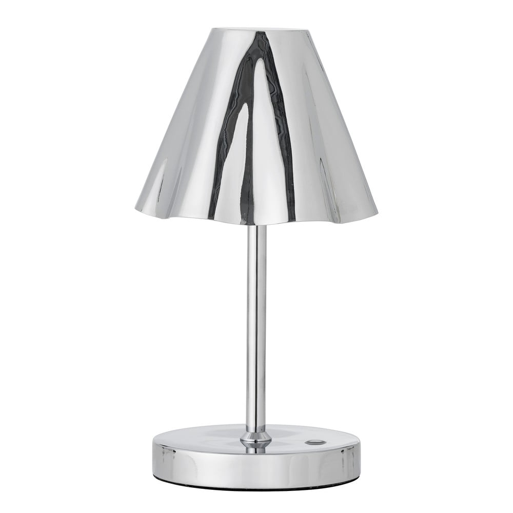 Ezüstszínű LED asztali lámpa fém búrával (magasság 28 cm) Lianna – Bloomingville