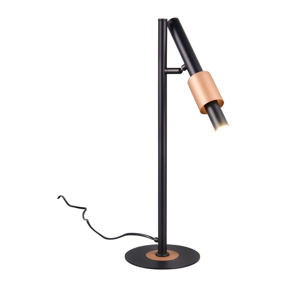 Fekete-bronzszínű LED asztali lámpa (magasság 50 cm) Ikaris – Trio Select