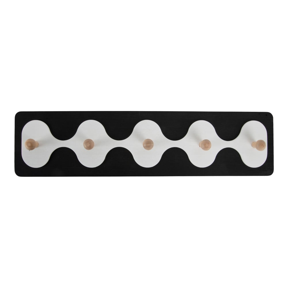 Fekete fali fogas 48 cm Rizar  – PT LIVING