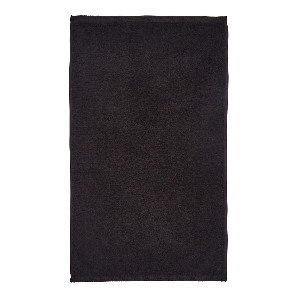 Fekete gyorsan száradó-frottír pamut fürdőlepedő 90x140 cm Quick Dry – Catherine Lansfield