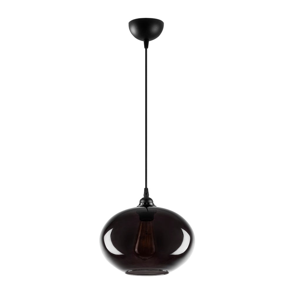 Függőlámpa üveg búrával ø 27 cm Smoked – Opviq lights
