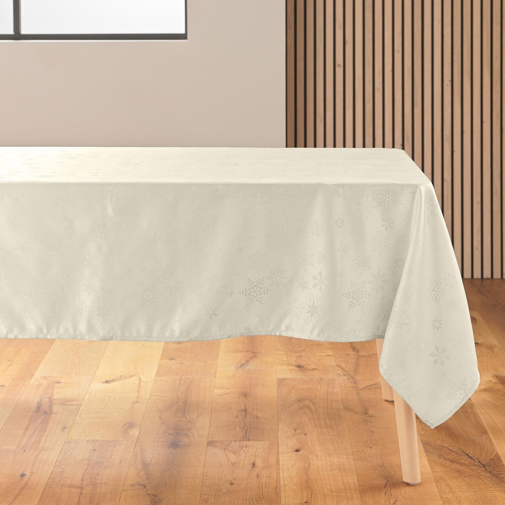 Jacquard asztalterítő karácsonyi mintával 140x300 cm Flocons – douceur d'intérieur