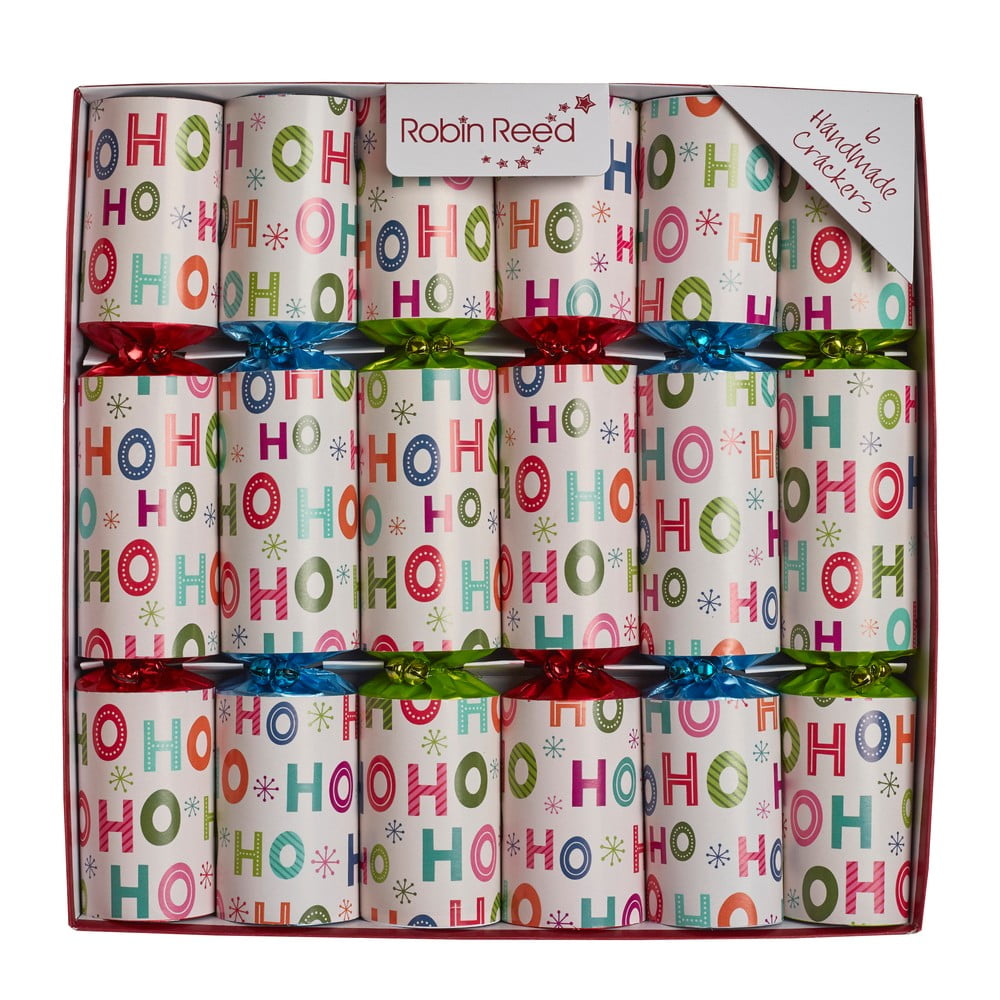 Karácsonyi cracker szett 6 db-os Ho Ho Ho – Robin Reed